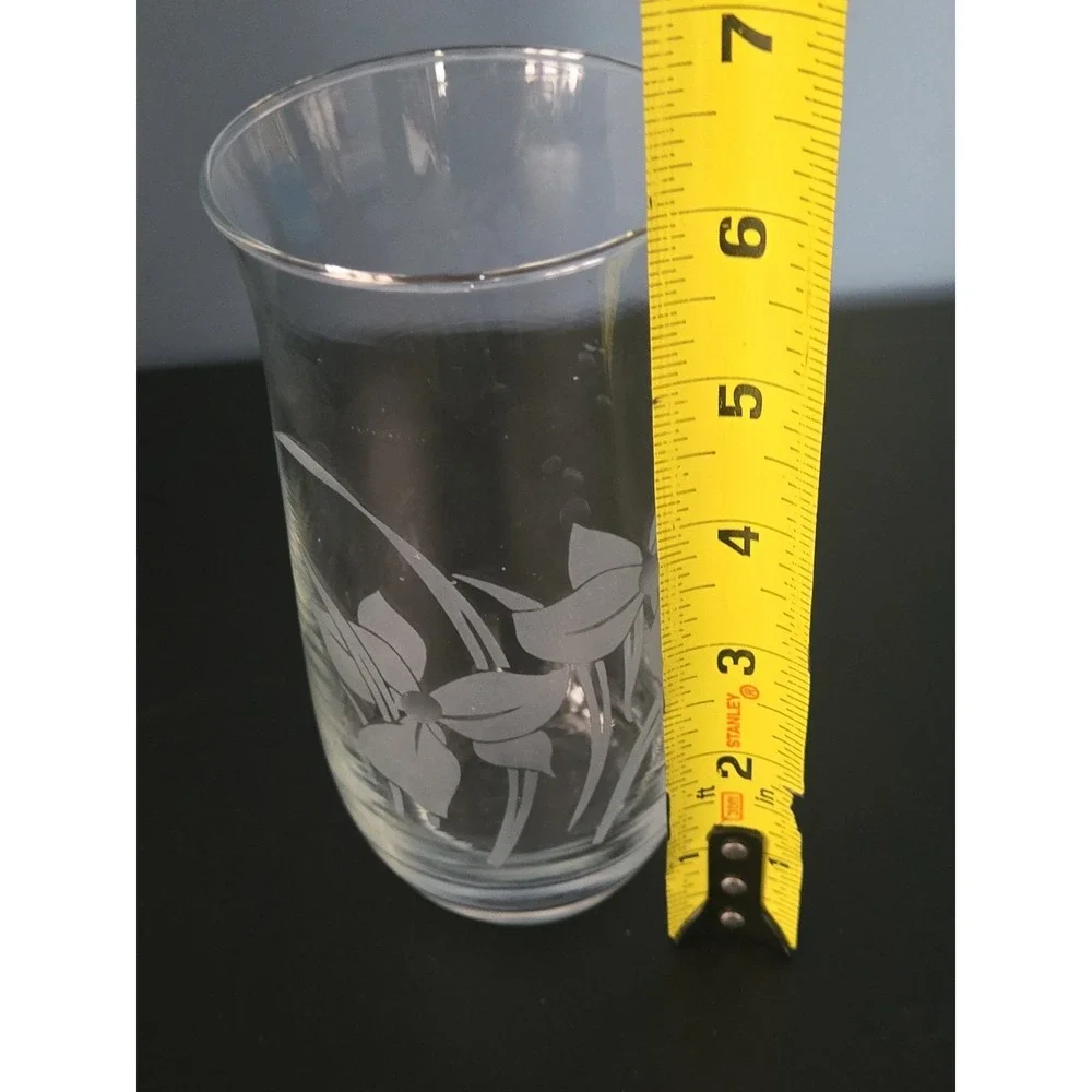Crystal Clear Industries Crystal Floral 16 oz Glasses Made In Turkey Replacement